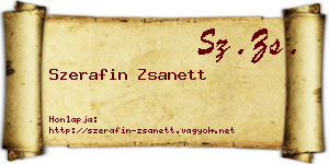 Szerafin Zsanett névjegykártya